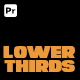 Clean Lower Thirds | Premiere Pro - VideoHive Item for Sale