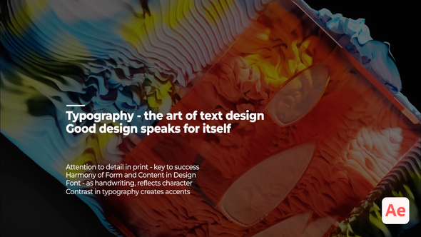 Kinetic Typographics | Ae Modern Titles