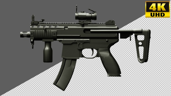 Rifle, Weapons, Guns On Alpha Channel Loops V4