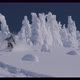 Downhill Skier Turning Through Heavy Snow - VideoHive Item for Sale