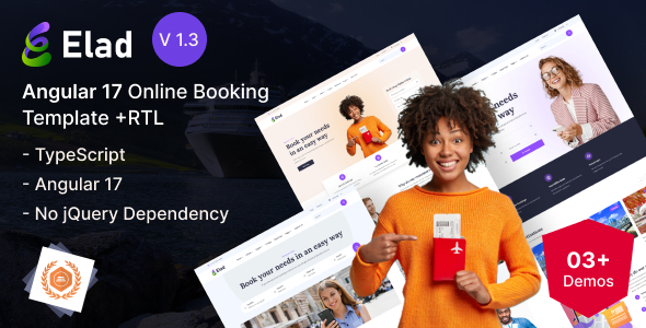 Elad - Angular 17+ Travel & Tour Booking Template
