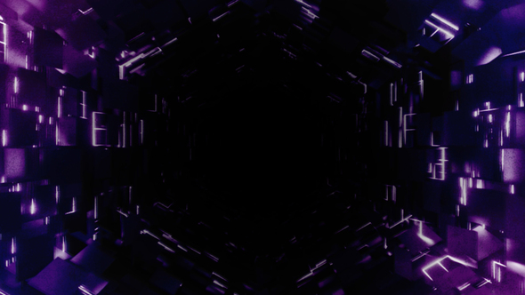 Purple & Pink Tunnel Background VJ Loop Animation In HD