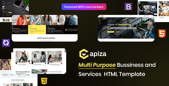 Capiza - Business & Agency Sass Html Template