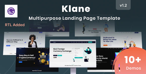 Klane – Gatsby React Landing Page Collection
