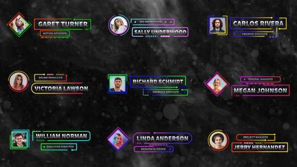 Glow Lower Thirds alt