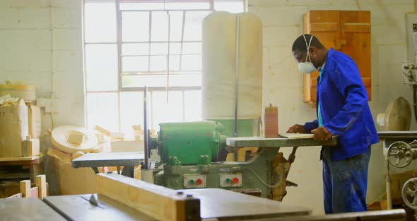 Worker making mold in foundry workshop 4k