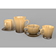 Ceramic Cups Set - 3DOcean Item for Sale