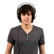 Young Man Listening To Music In Headphones - VideoHive Item for Sale