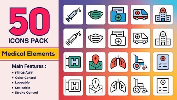 Dual Icons Pack - Medical Icons