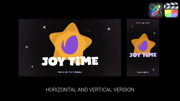 Holiday Christmas Morphing Logo for FCPX alt