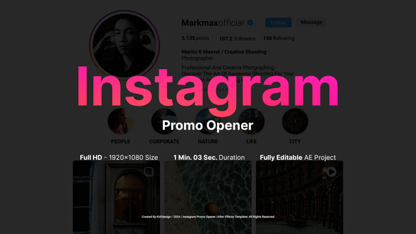 Instagram Promo Opener