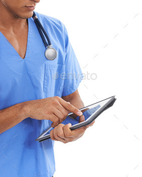 Accessing his patients records
