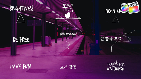 Abstract Scribble Titles for FCPX alt