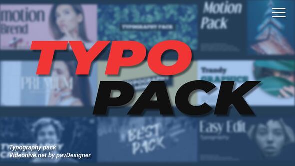 Typography Pack MOGRT