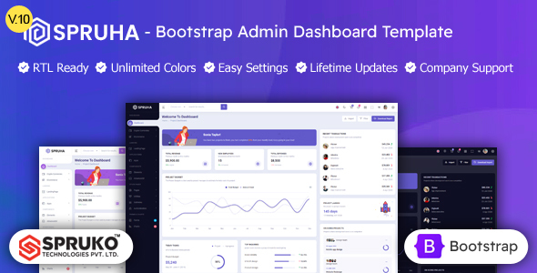 Spruha - Bootstrap HTML Admin Dashboard Template
