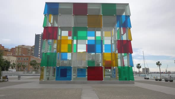 The glass cube in Malaga