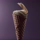 Animation of Putting Ice Cream in a Waffle Cone - VideoHive Item for Sale