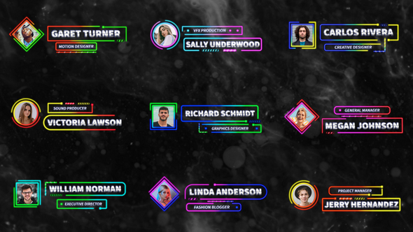 Glow Lower Thirds alt