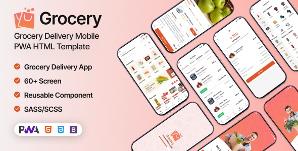 Grocery | Delivery Mobile PWA HTML Template