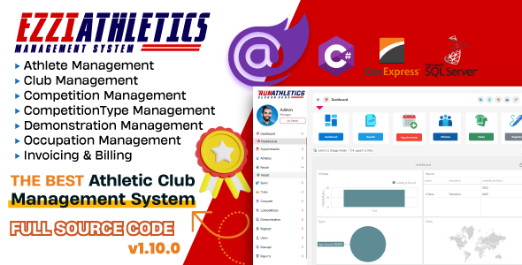 EzziAthleticClub - Athletic Club Management System
