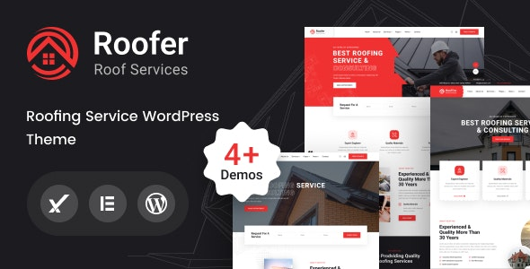 Roofer - Roofing Services WordPress Theme + RTL