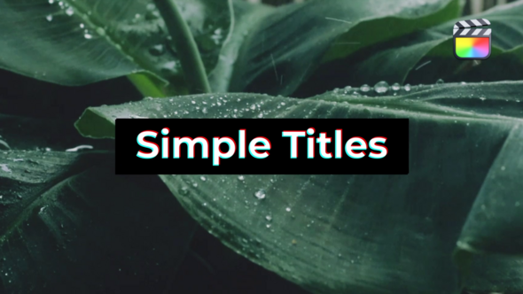 Minimal Clean Titles \ FCPX alt