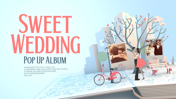 Sweet Wedding Pop Up Album