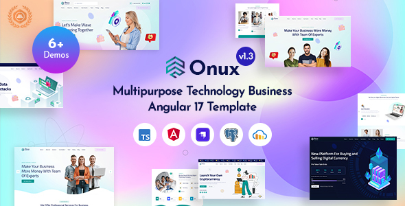 Onux - Angular 17+ Multipurpose IT Business & Tech Startup Template