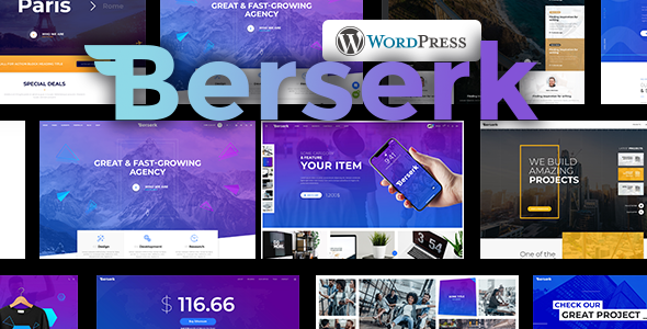 Berserk - Elementor Business Portfolio Corporate eCommerce Shop WordPress theme