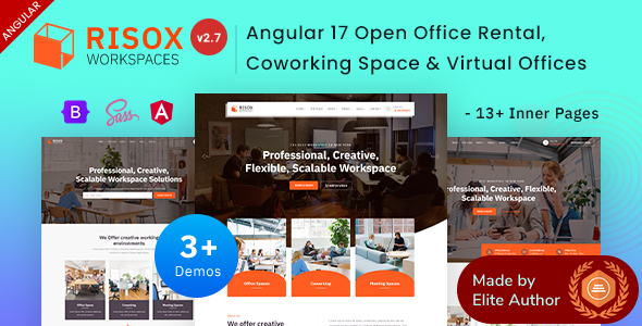 Risox - Office & Commercial Rental Angular 17+ Template