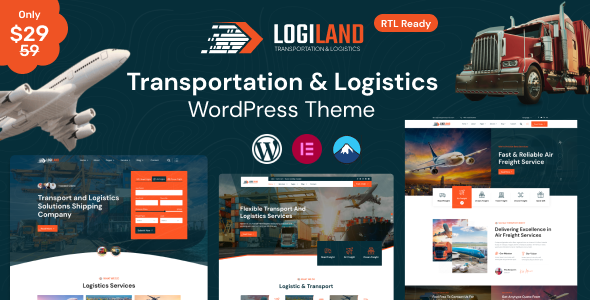 LogiLand - Transportation & Logistics WordPress Theme + RTL