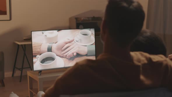 Couple Watching Romantic Movie