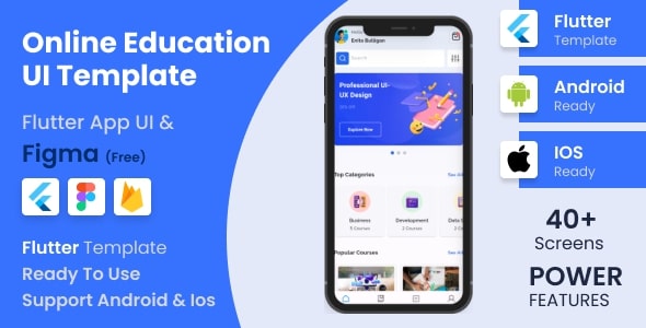 Eduman - Flutter Android & iOS Education Template