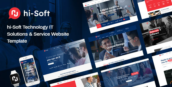 hi-Soft – IT Solutions and Services Company HTML5 Template