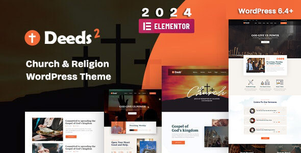 Deeds2 - Religion and Church WordPress Theme 2024