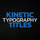 Kinetic Typography Titles | FCPX & Apple Motion - VideoHive Item for Sale