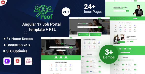 Peof - Job Board & Hiring Angular 17+ Template