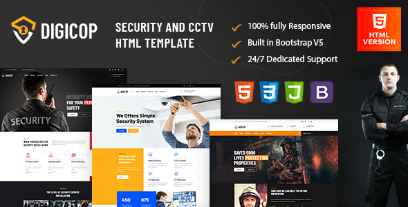 Digicop - Security and CCTV HTML Template