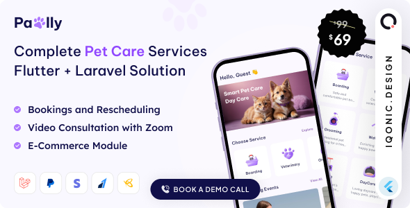 Pawlly - All-in-one Pet Care Solution in Flutter + Laravel with ChatGPT