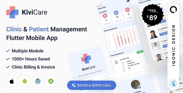 KiviCare Flutter 3.x App - Clinic & Patient Management System