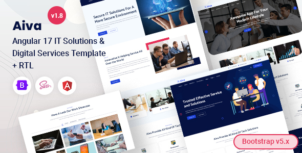 Aiva – Angular 17+ IT Solutions & Technology Services Template