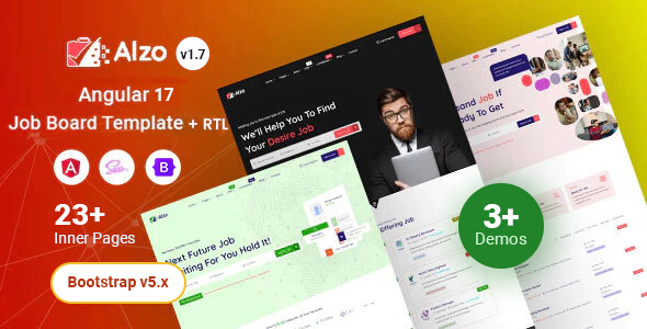 Alzo - Job Board Angular 17+ Template
