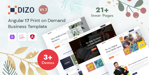 Dizo - Print on Demand Business Angular 17+ Template