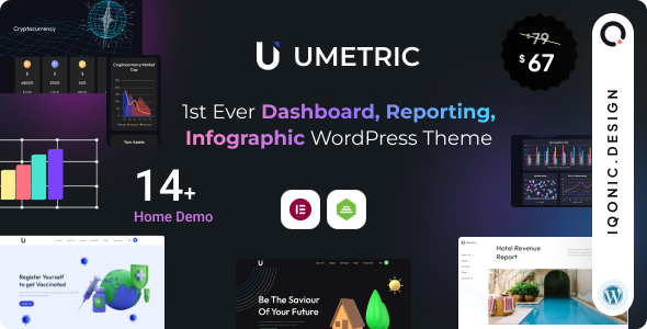 Umetric 2.0 | WordPress Dashboard, Reporting and Infographic Theme