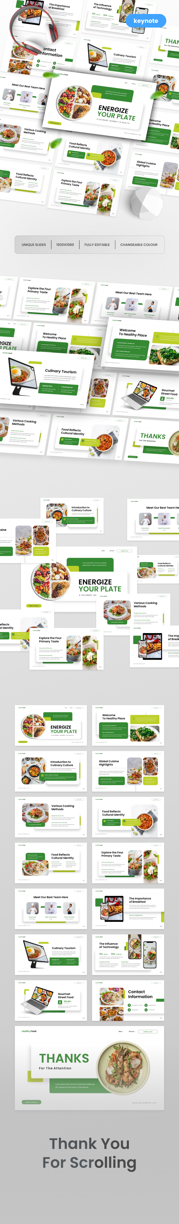 Healthy Food Keynote Template