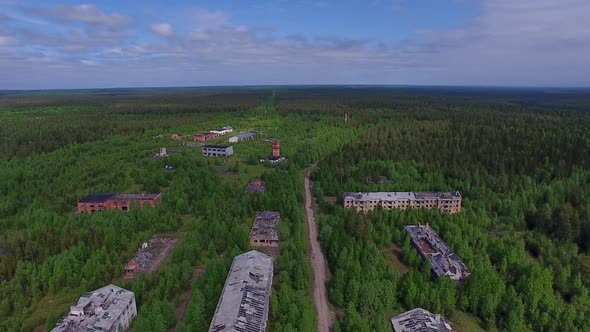 Dead Town In Wild Forest