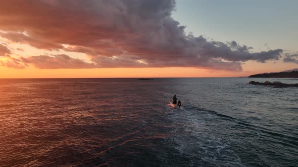 Fishing Near The Shore Sea Aerial View 4 K