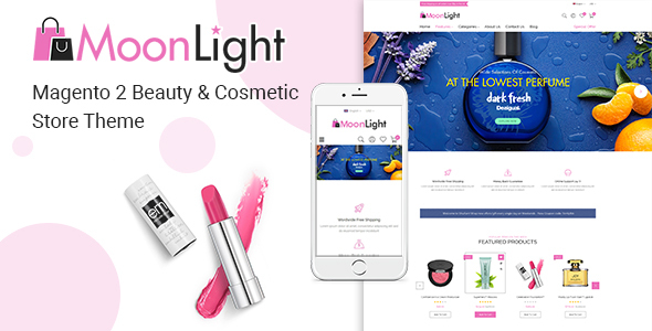 MoonLight - Elegant Cosmetics & Accessories Magento 2 Theme