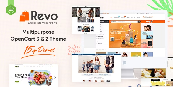 Revo - Drag & Drop Multipurpose OpenCart 3 & 2.3 Theme with 15 Layouts Ready