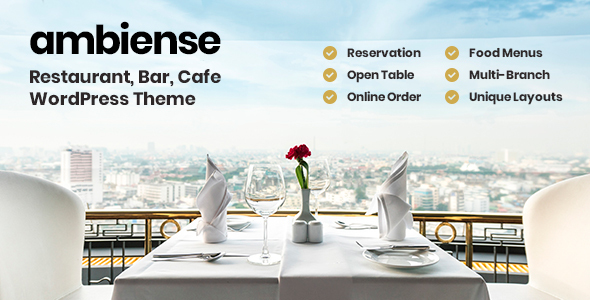 Ambiense - Restaurant & Cafe WordPress Theme